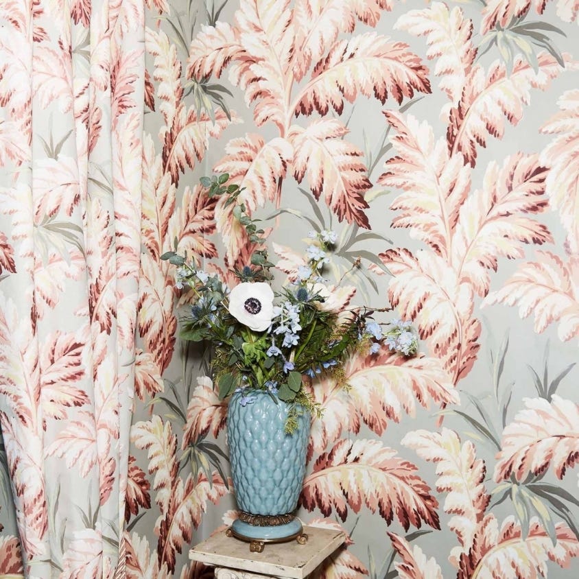 PLUMA Wallpaper - Eau De Nil - House of Hackney