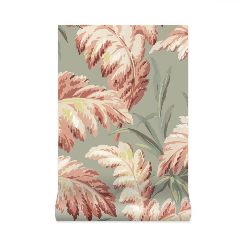 PLUMA Wallpaper - Eau De Nil - House of Hackney