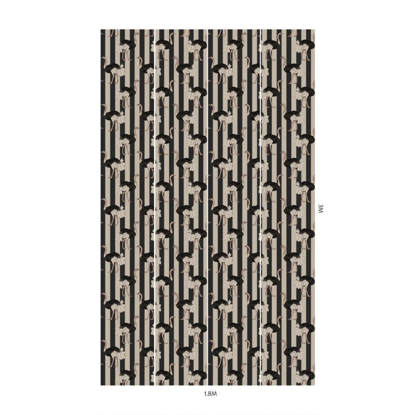 PRIDE Wallpaper - Clay & Off-Black - House of Hackney