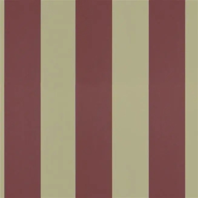 Spalding Stripe Rosewood Wallpaper