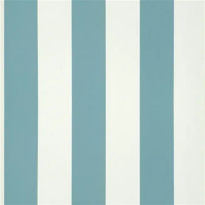 Spalding Stripe Slate Blue Wallpaper