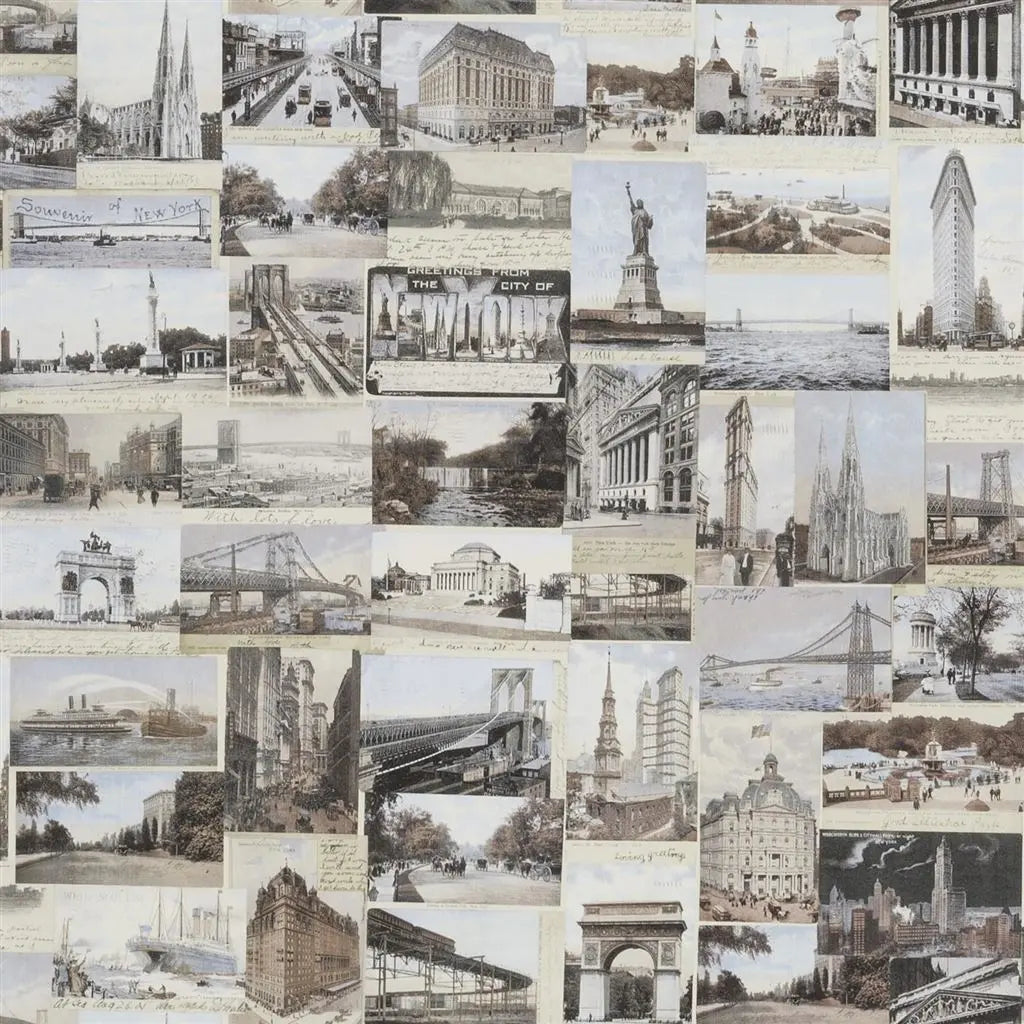 New York Postcard Wallpaper