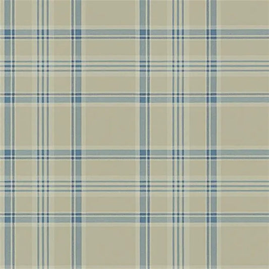 Deerpath Trail Plaid Slate Wallpaper