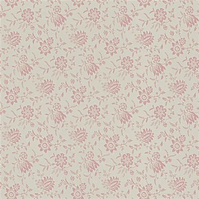 Scrimshaw Floral Shell Wallpaper