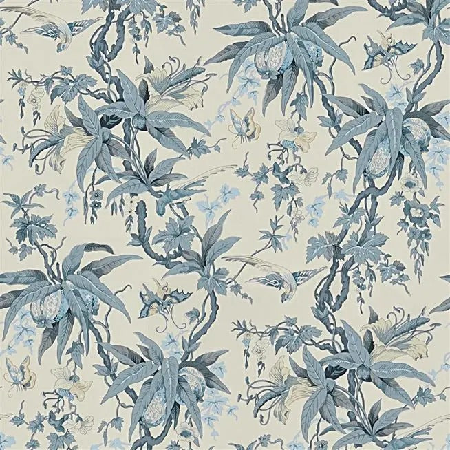 Mary Day Botanical Slate Wallpaper