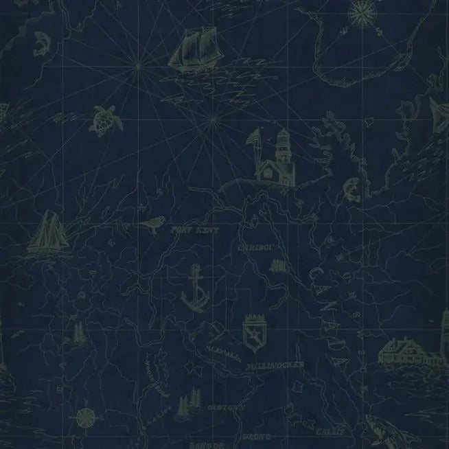 Shipping Lanes Map - Brilliant Blue Wallpaper