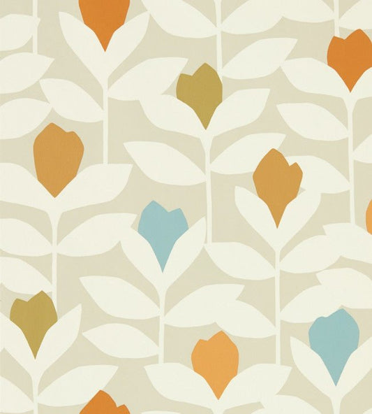 Padukka Wallpaper - Tangerine - NESW112216 - Scion