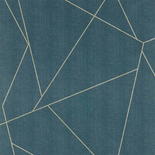 Parapet Wallpaper - Indigo - HTWW112078 - Harlequin