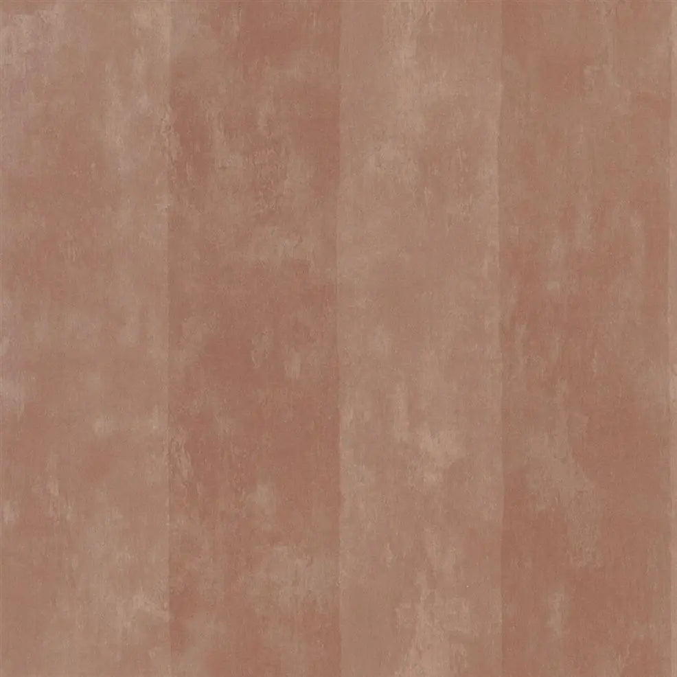 Parchment Stripe Wallpaper - Burnished Copper - PDG720/06 - Designers Guild