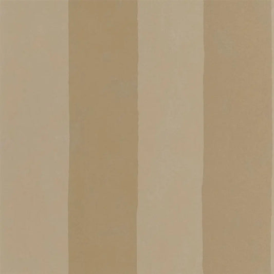 Parchment Stripe Wallpaper - Burnished Gold - PDG720/05 - Designers Guild