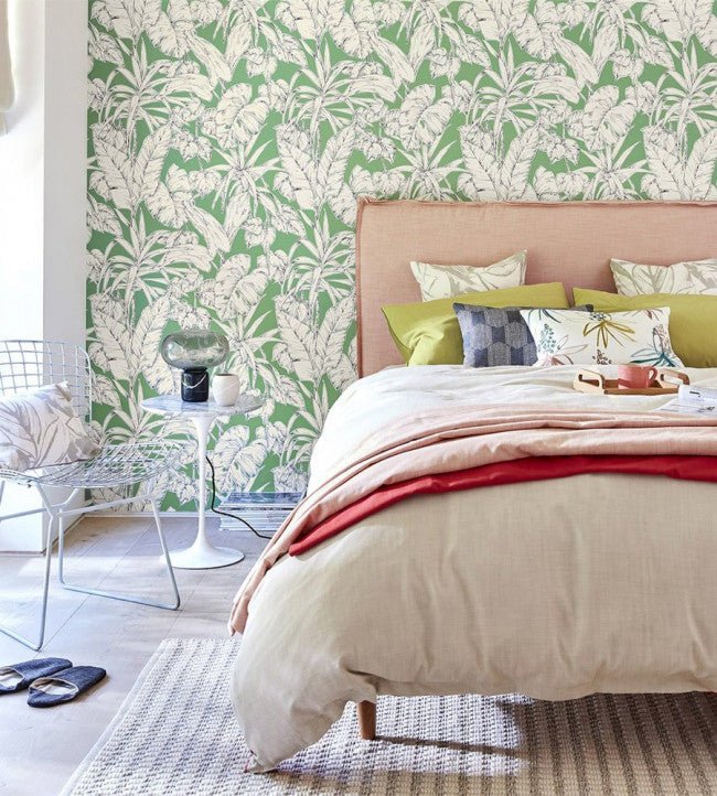 Parlour Palm Wallpaper - Gecko - NZAW112024 - Scion