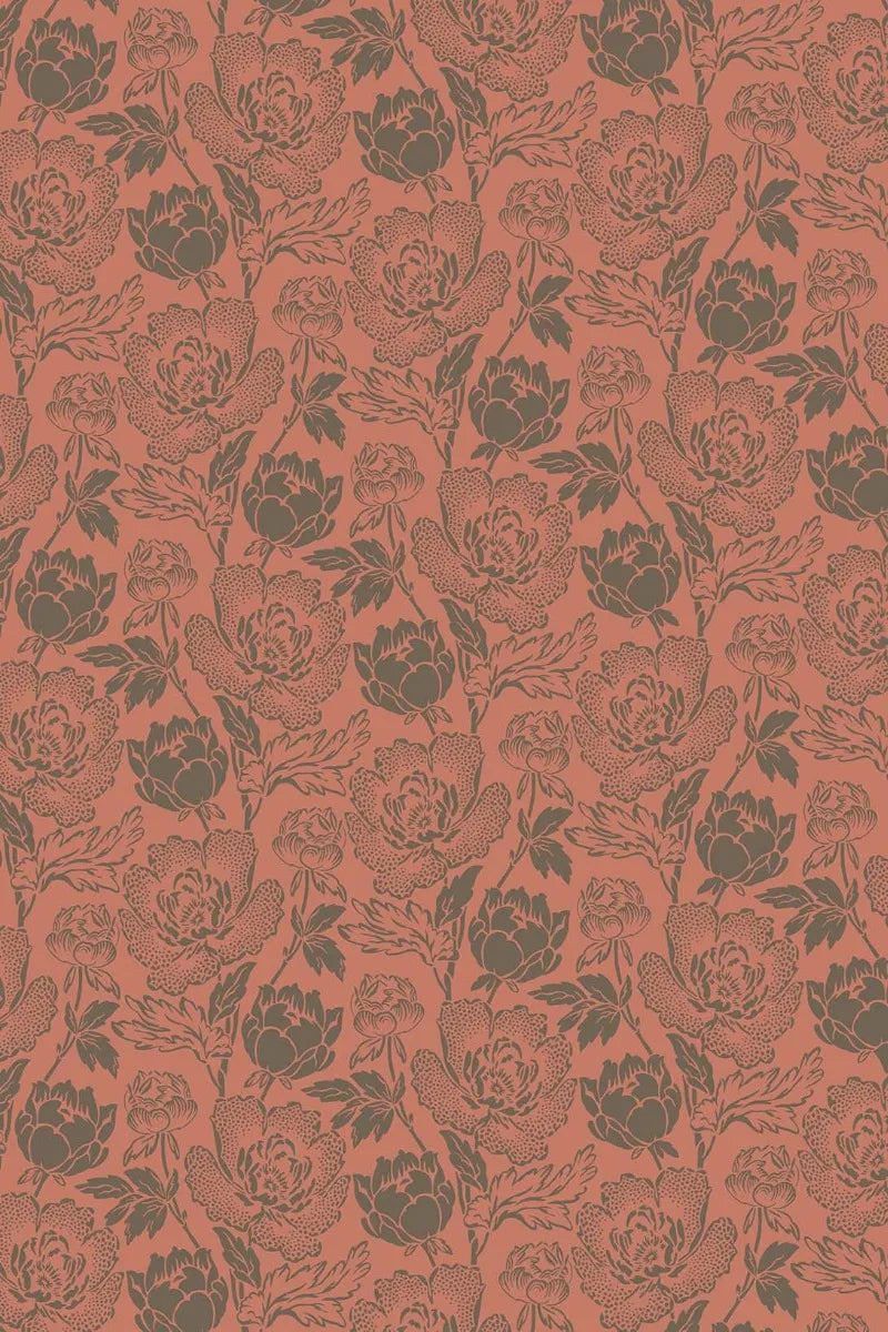 Peony Wallpaper - Salon Drab - 2324