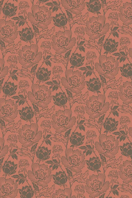 Peony Wallpaper - Salon Drab - 2324