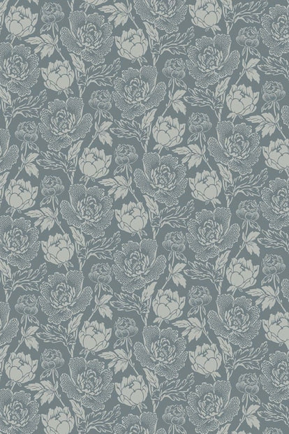 Peony Wallpaper - Light Blue - 2323 - Farrow & Ball