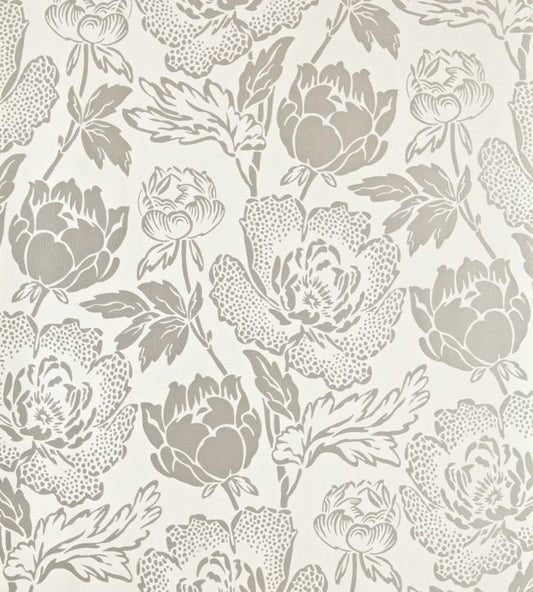 Peony Wallpaper - Silver - 2303 - Farrow & Ball