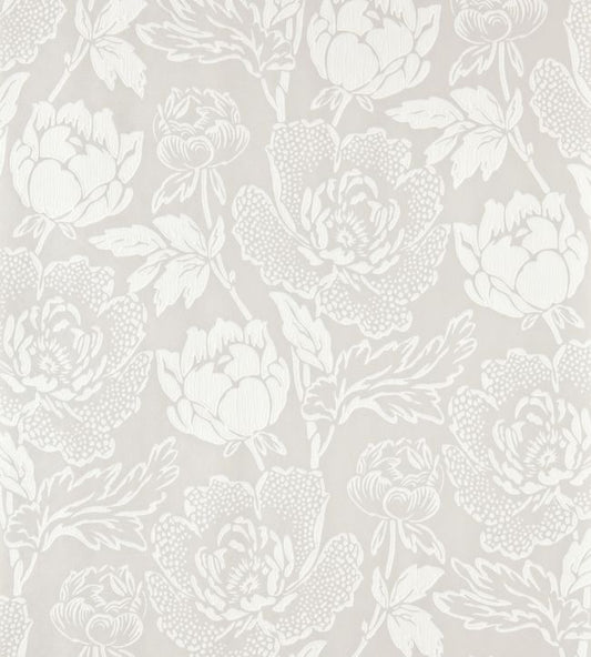 Peony Wallpaper - White - 2301 - Farrow & Ball