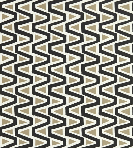 Perception Wallpaper - Black Earth/Gilver/New Beginnings - HQN2112834 - Harlequin