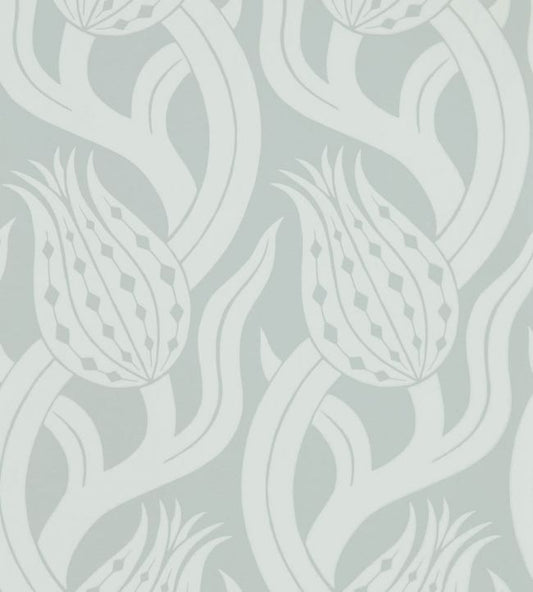 Persian Tulip Wallpaper - Quartz Grey - ZHIW312995 - Zoffany