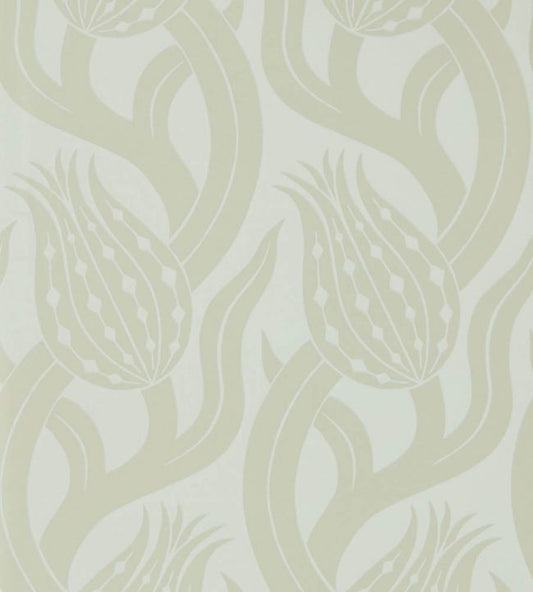 Persian Tulip Wallpaper - Silver - ZHIW312998 - Zoffany