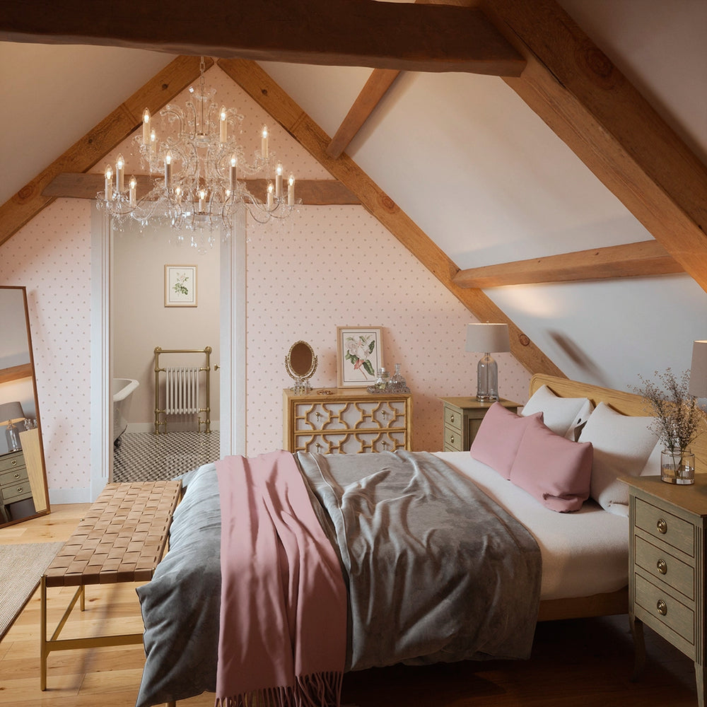 Petite Peonies Wallpaper - Dusty Pink - Lucie Annabel