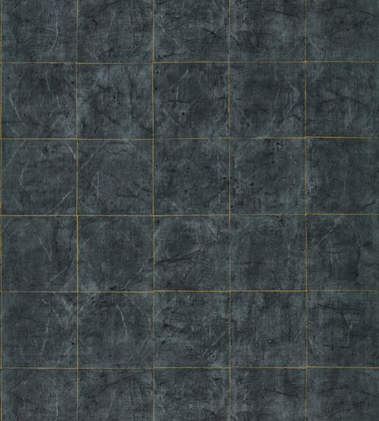Piastrella Wallpaper - Vine Black - ZFOW312949 - Zoffany