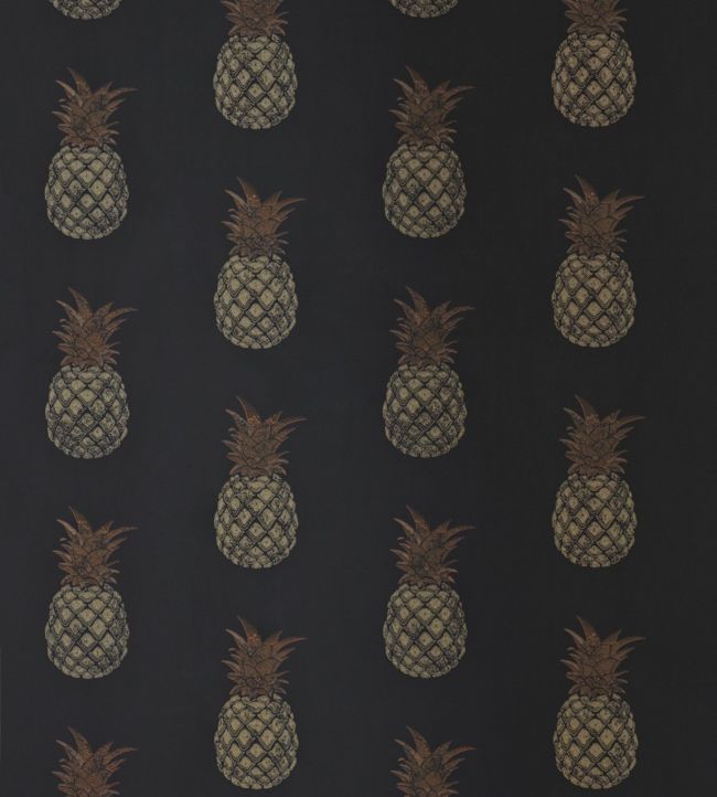 Pineapple Wallpaper - Charcoal - BG1200-202 - Barneby Gates