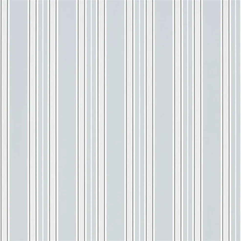 Pinstripe Wallpaper - Graphite - P586/03 - Designers Guild