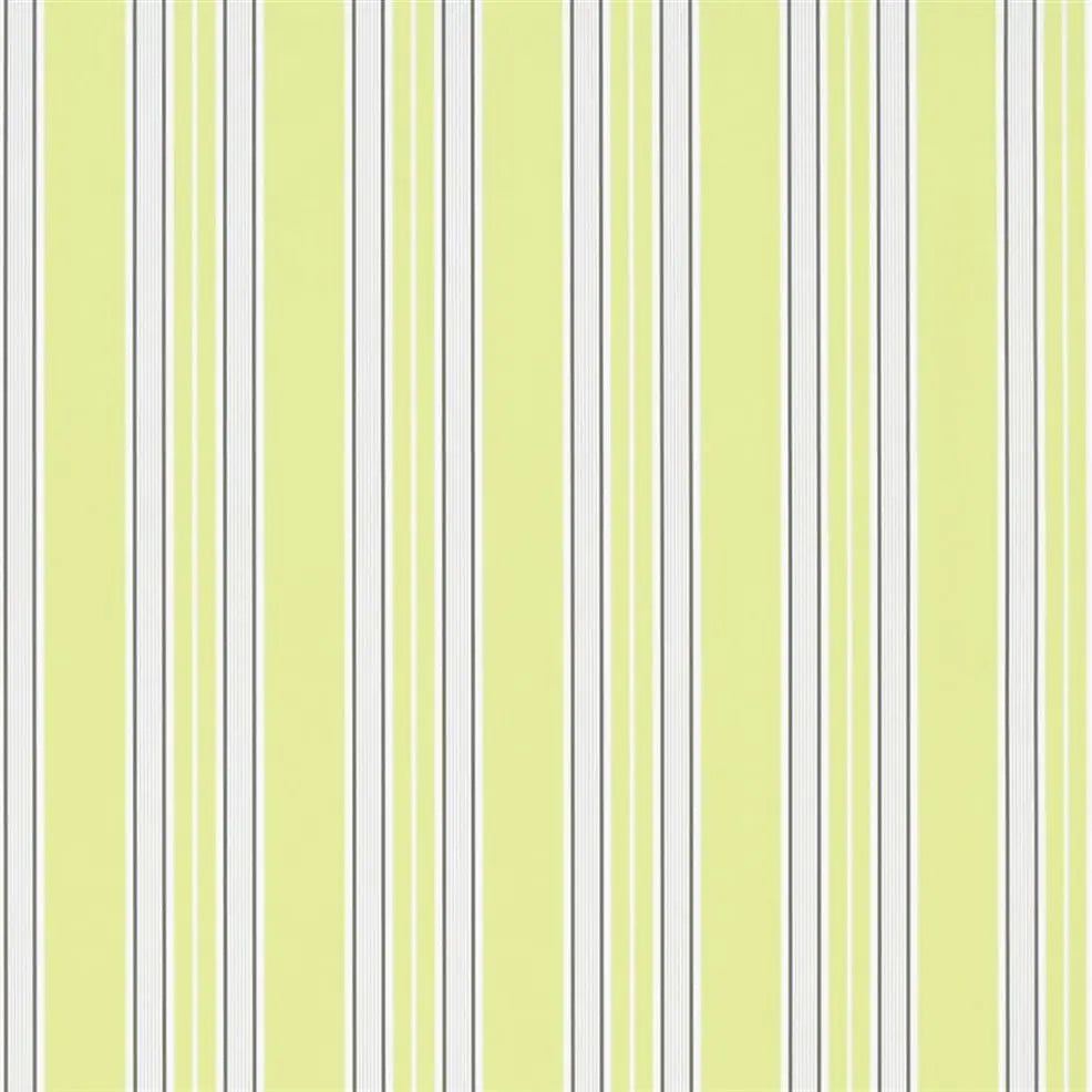 Pinstripe Wallpaper - Lime - P586/07 - Designers Guild