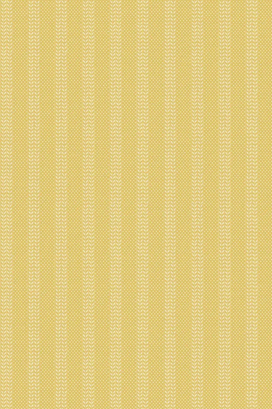 Polka Sprig Wallpaper - Ciara Yellow - 1086