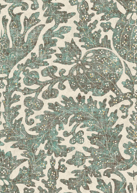 Pomegranate Wallpaper - Verdigris