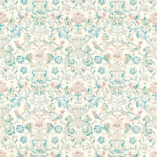 Pompadour Print Wallpaper - Mineral - ZCOT313016 - Zoffany