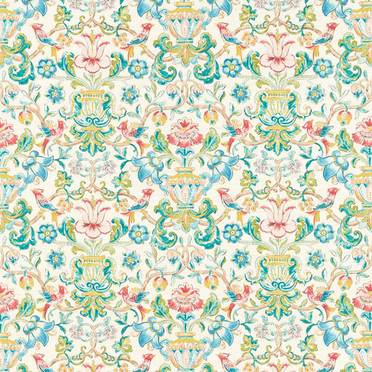 Pompadour Print Wallpaper - Multi - ZCOT313017 - Zoffany