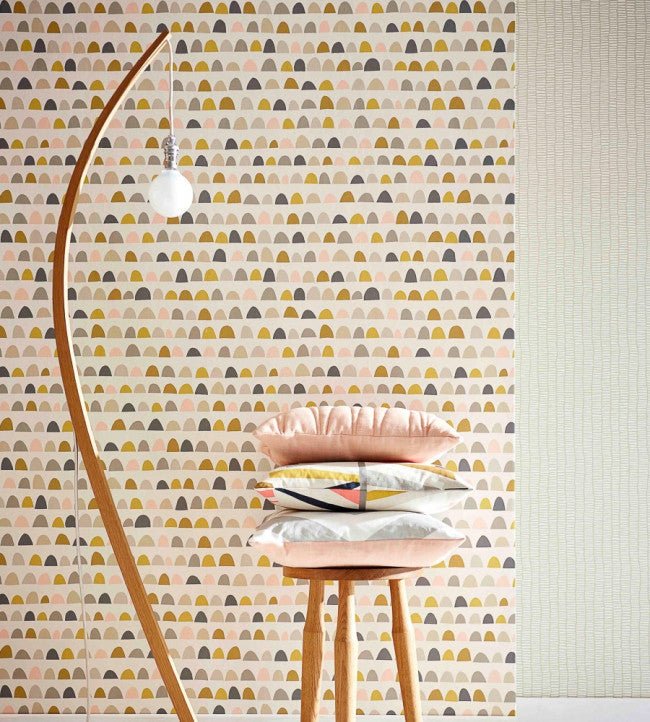 Priya Wallpaper - Nutmeg / Paprika / Jet - NLOH111297 - Scion