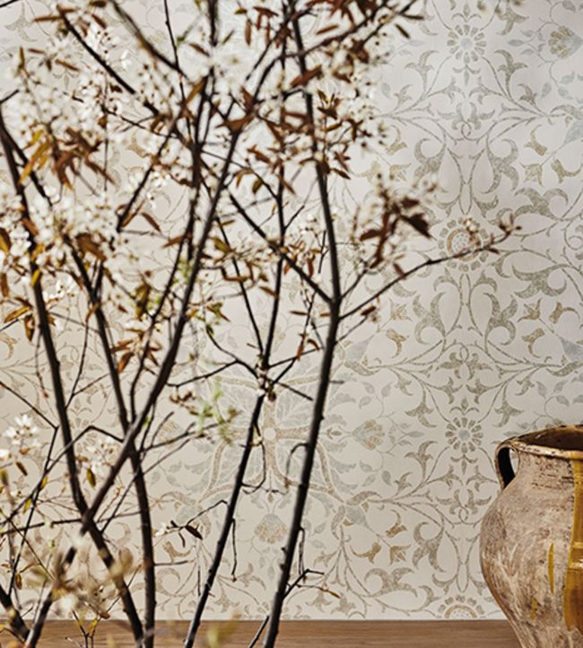 Pure Net Ceiling Wallpaper - Cream/Eggshell - 216038 - Morris & Co