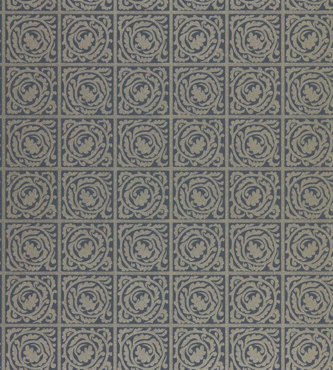 Pure Scroll Wallpaper - Ink - 216547 - Morris & Co
