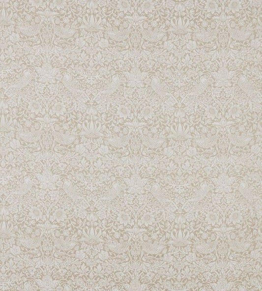 Pure Strawberry Thief Fabric - Flax - 226061 - Morris & Co