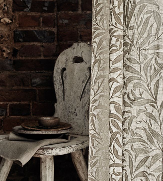Pure Willow Bough Embroidery Fabric - Wheat - 236064 - Morris & Co
