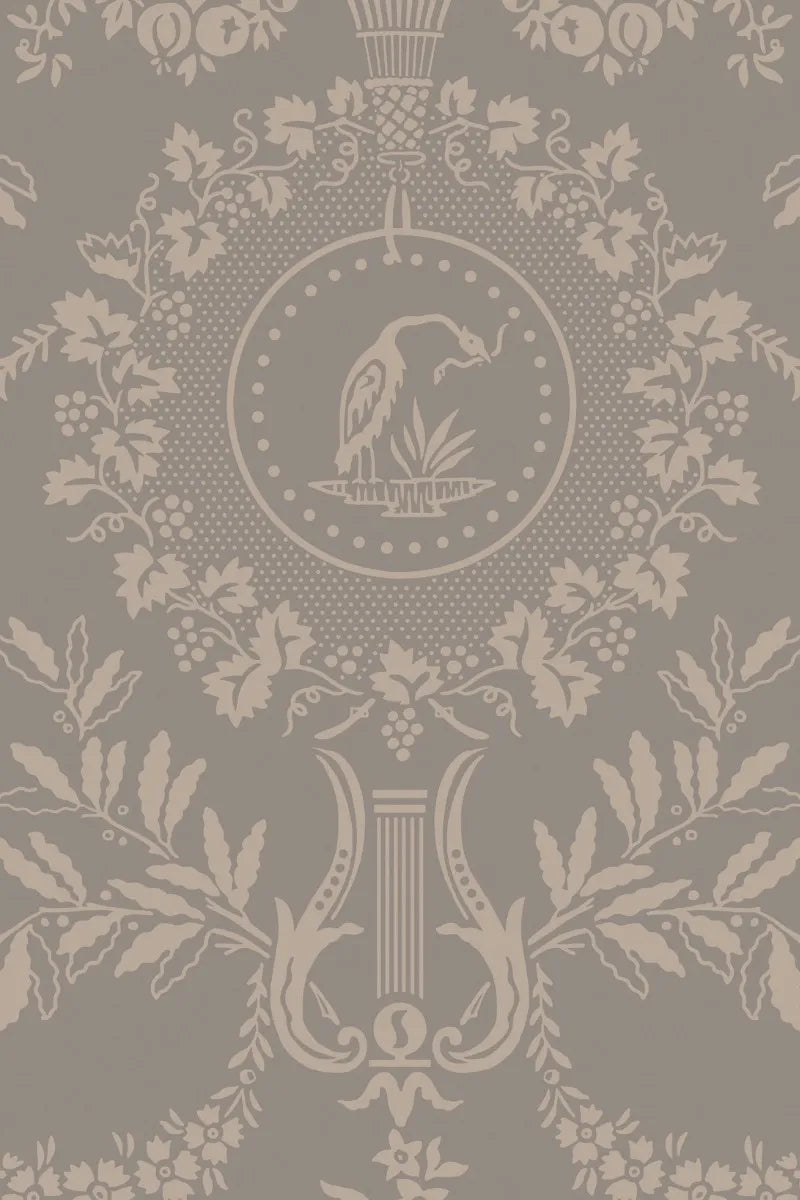 Purnon Wallpaper - Charleston Gray - 6202