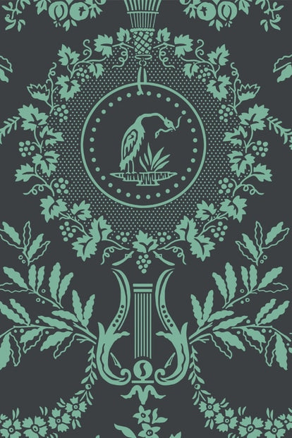 Purnon Wallpaper - Arsenic - 6205 - Farrow & Ball