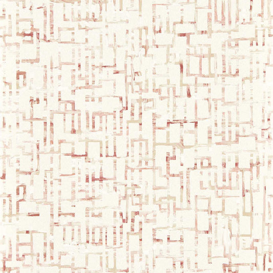 Quadrata Wallpaper - Blush - Clarke & Clarke