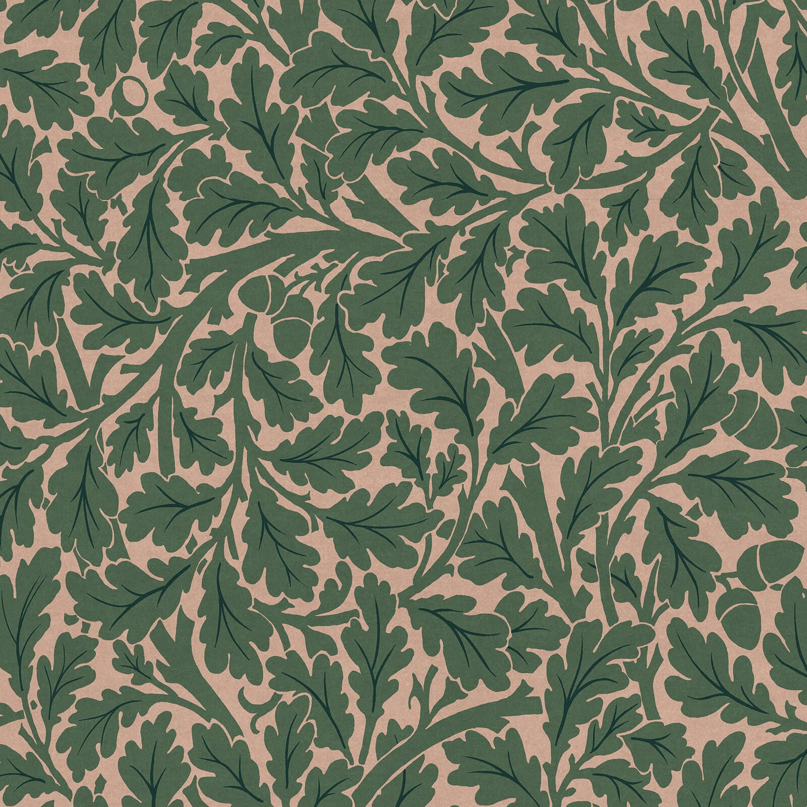 Quercus Wallpaper - Tourmaline - House of Hackney
