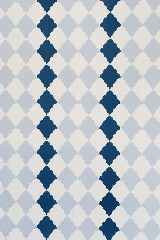 Quilted Harlequin Wallpaper - Two Blues - BG2800102 - Barneby Gates