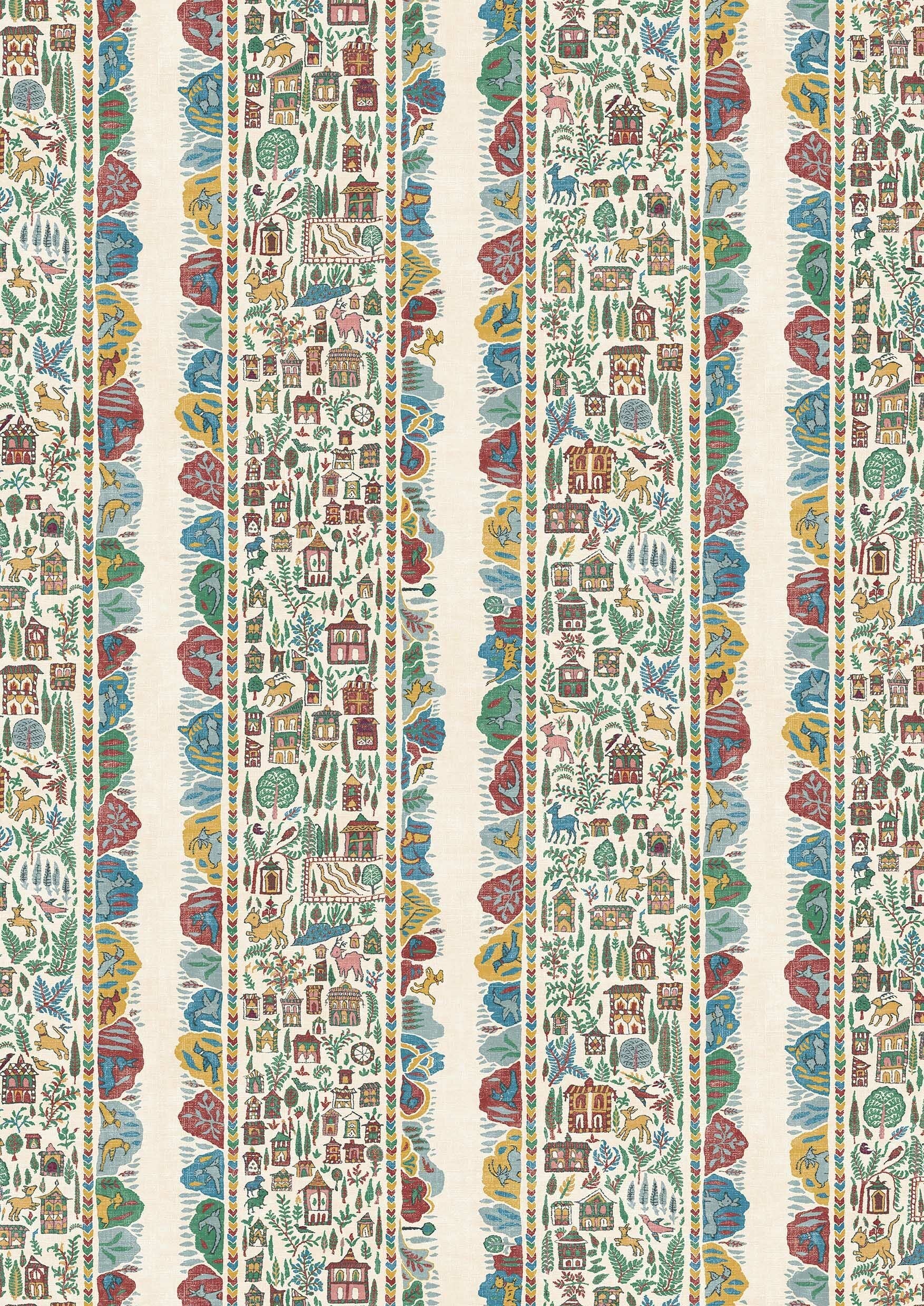 Ravi Ribbon Wallpaper - Garland - Lewis & Wood