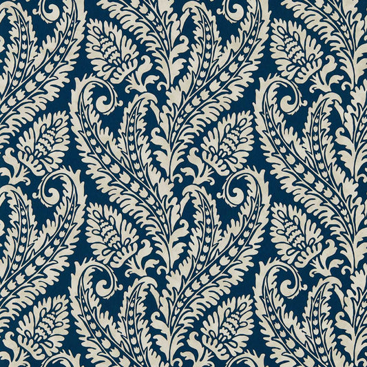 Regale Wallpaper - Denim - Clarke & Clarke