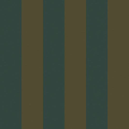 Regent Stripe Wallpaper - Gentleman Green & Pine Green - Lucie Annabel