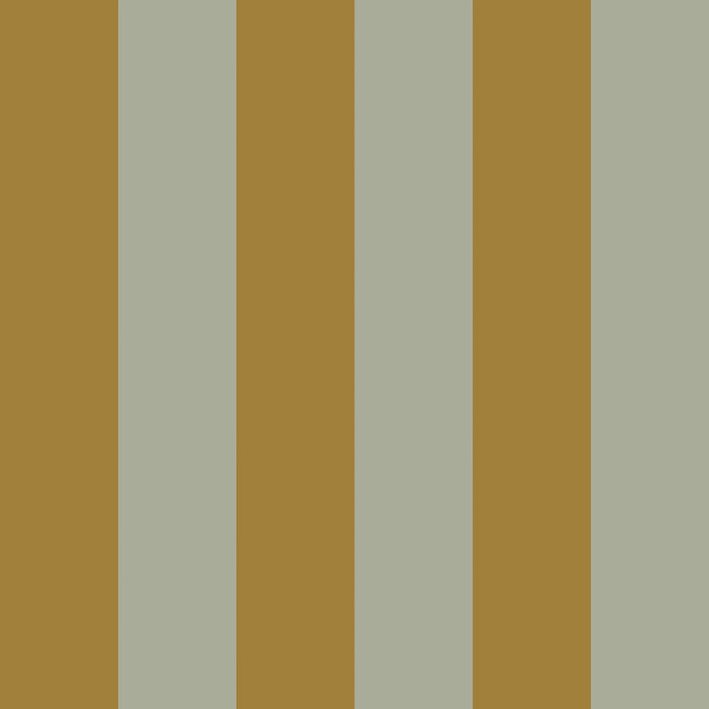 Regent Stripe Wallpaper - Mustard & Warm Grey - Lucie Annabel