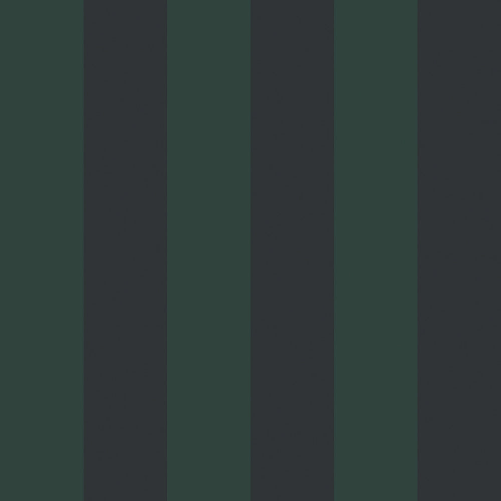 Regent Stripe Wallpaper - Oxford Blue & Pine Green - Lucie Annabel