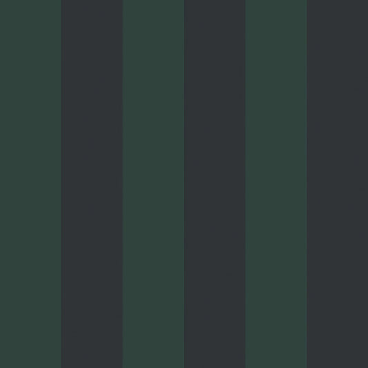 Regent Stripe Wallpaper - Oxford Blue & Pine Green - Lucie Annabel