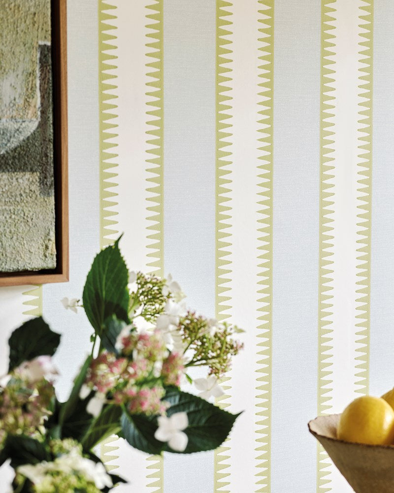 Rocco Wallpaper - Aqua/Lime - J198W-03 - Jane Churchill