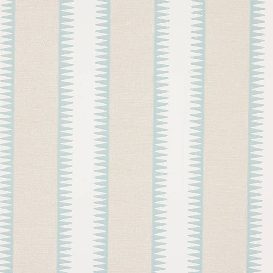 Rocco Wallpaper - Beige/Aqua - J198W-05 - Jane Churchill